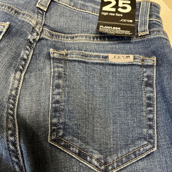 Joe's Jeans High Rise Flare Jeans Herculina Med Wash Size 25 x 34 NWT - Picture 8 of 8